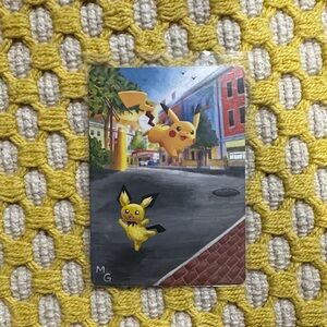 Hand Painted Pokemon Art Card
